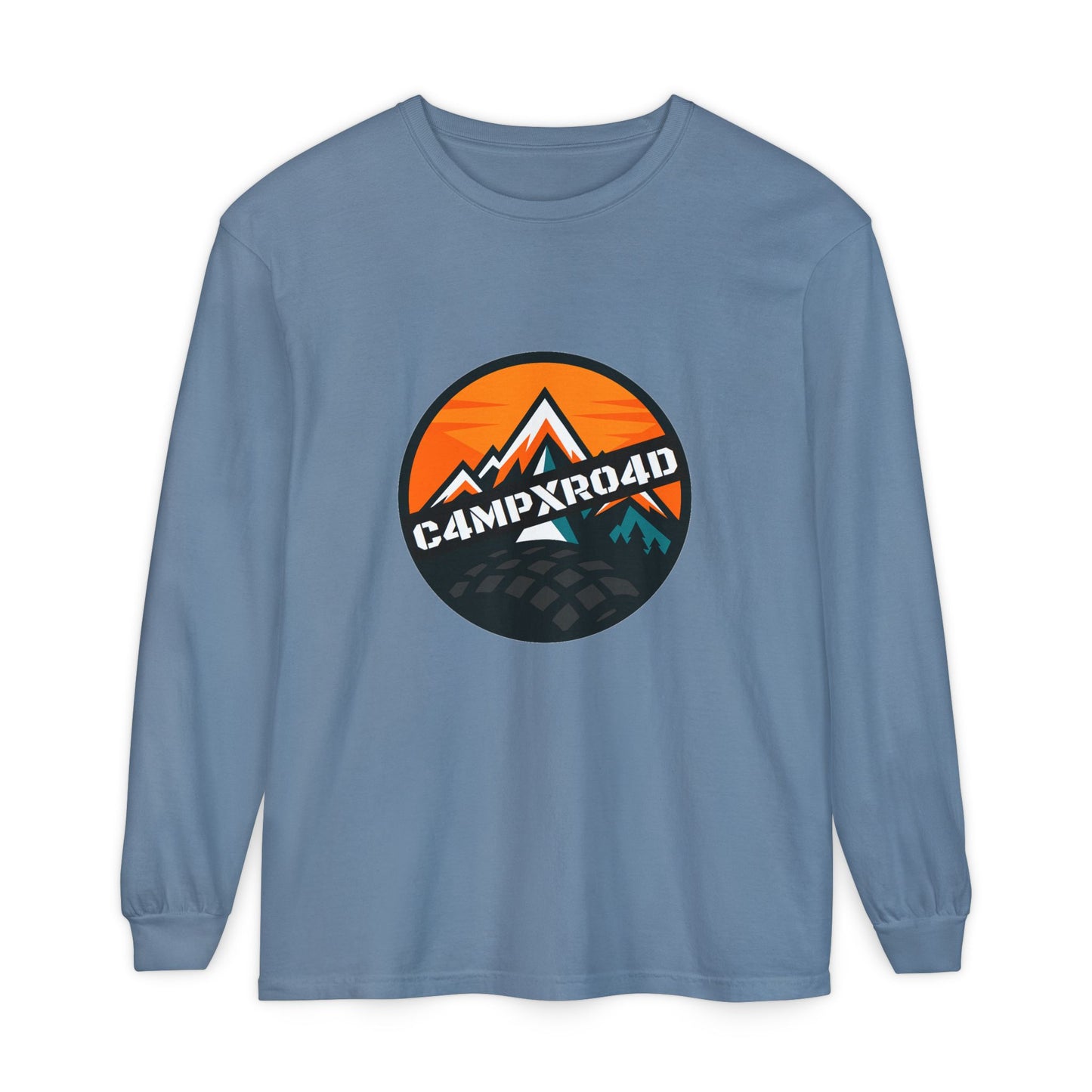 C4MPXRO4D Rounded Shield Camper Badge T-Shirt | Long Sleeve