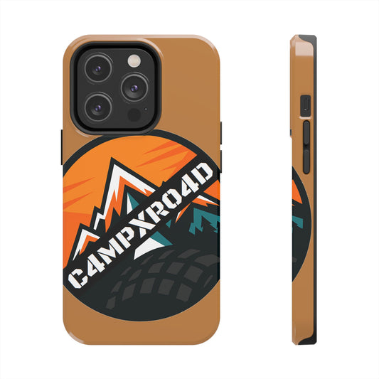 C4MPXRO4D Rounded Shield Camper Badge Phone Case | Tough Phone Case
