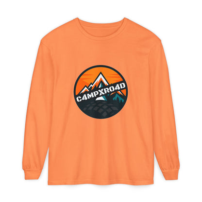 C4MPXRO4D Rounded Shield Camper Badge T-Shirt | Long Sleeve