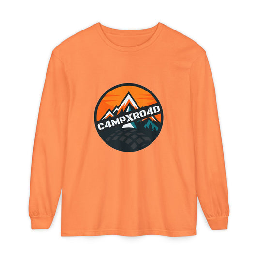 C4MPXRO4D Rounded Shield Camper Badge T-Shirt | Long Sleeve