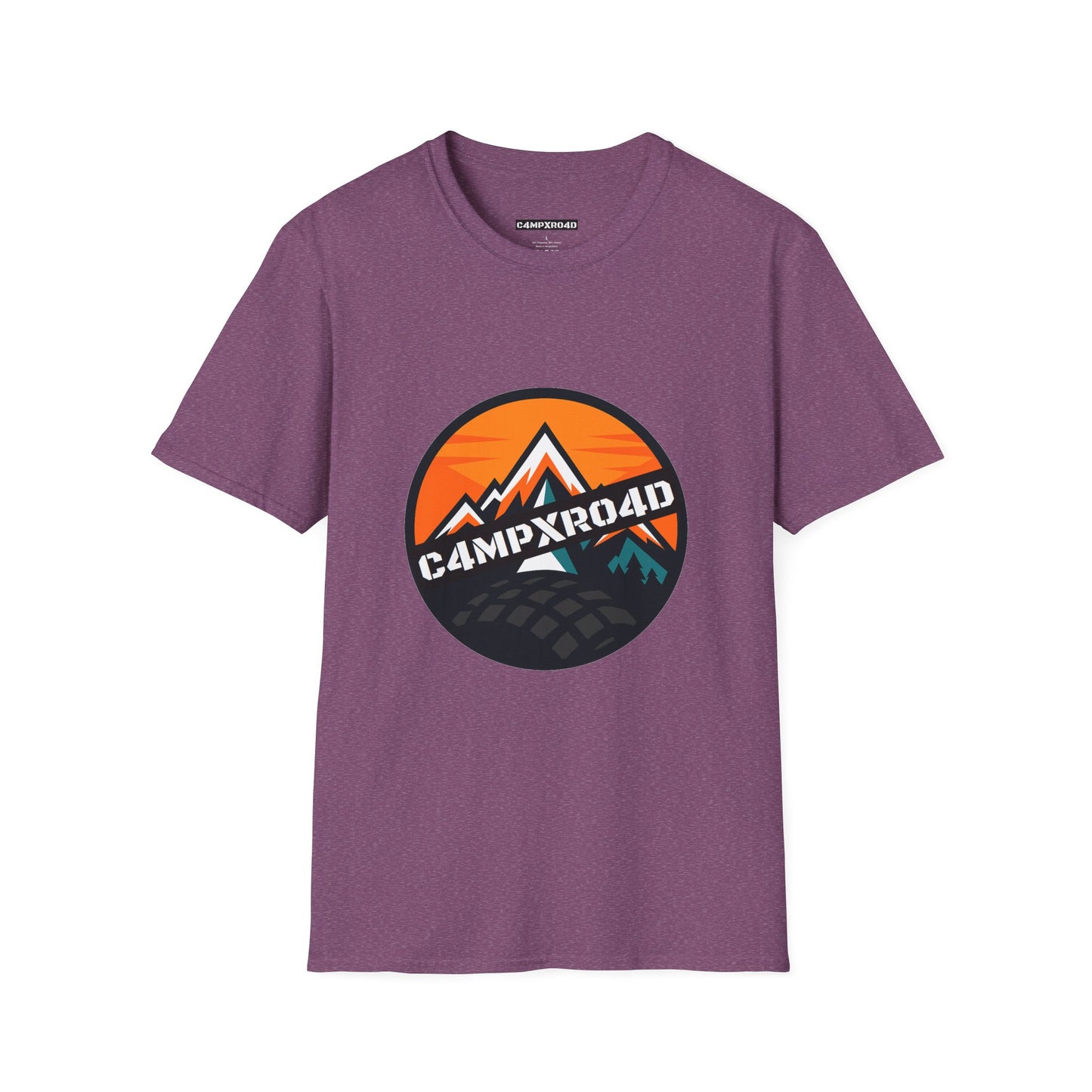 C4MPXRO4D Rounded Shield Camper Badge Soft Tee | Graphic T-Shirt
