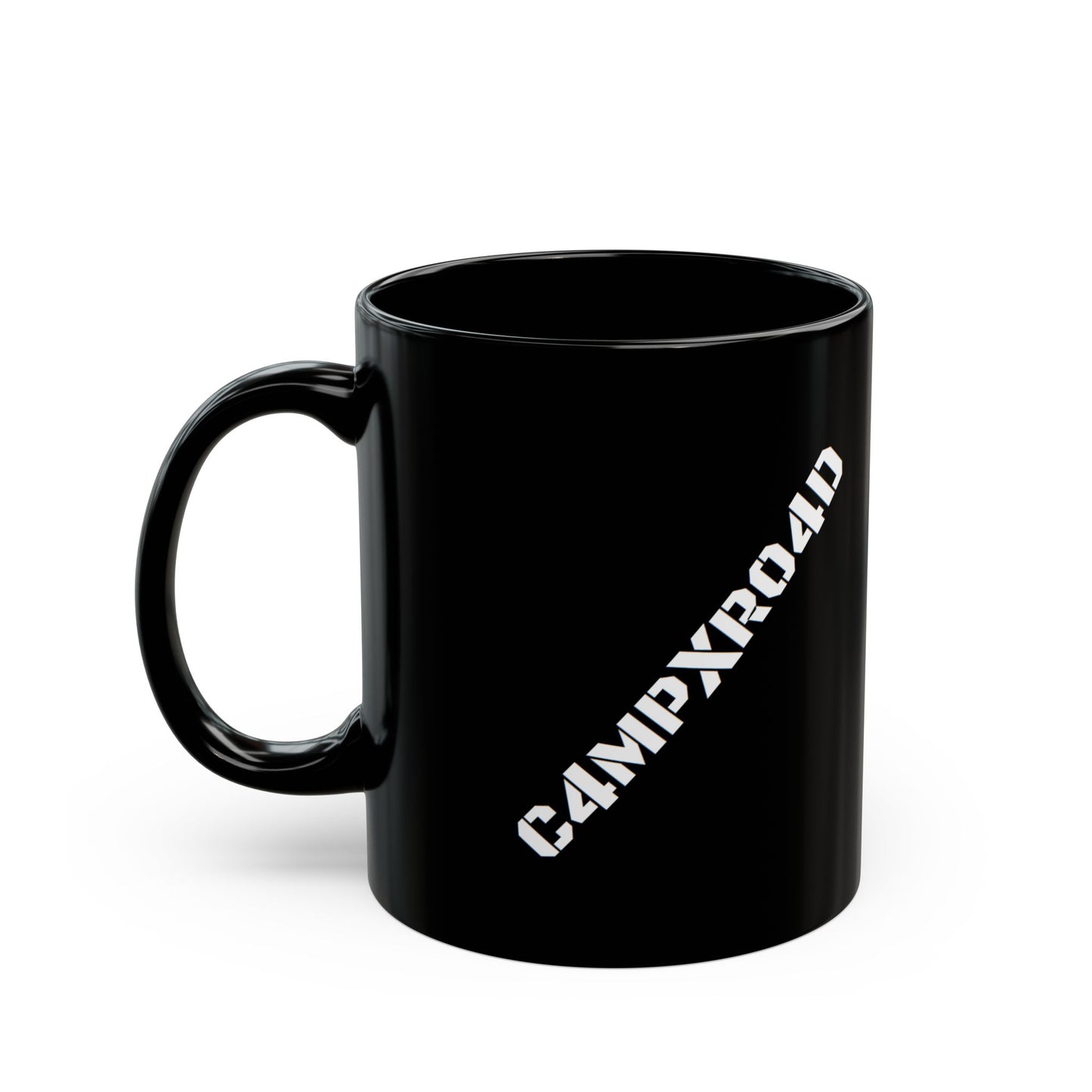 C4MPXR04D Text Design Mug | Black Ceramic Coffee Mug