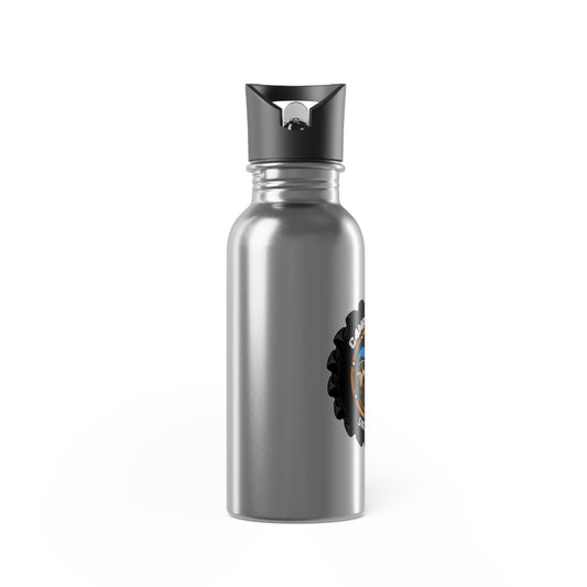 C4MPXRO4D Camper Badge Stainless Steel Water Bottle with Straw, 20oz