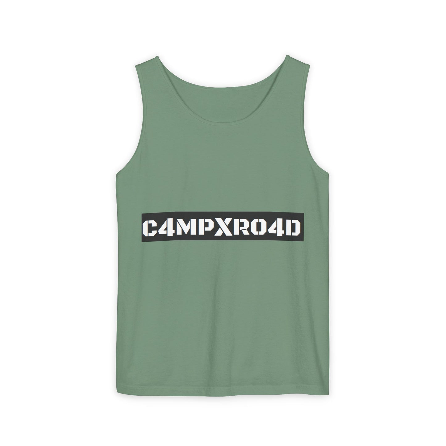 C4MPXR04D logo Tank Top | Graphic camping text tee