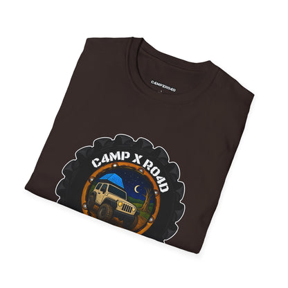 C4MPXRO4D Camper Badge Soft Tee | Graphic T-Shirt