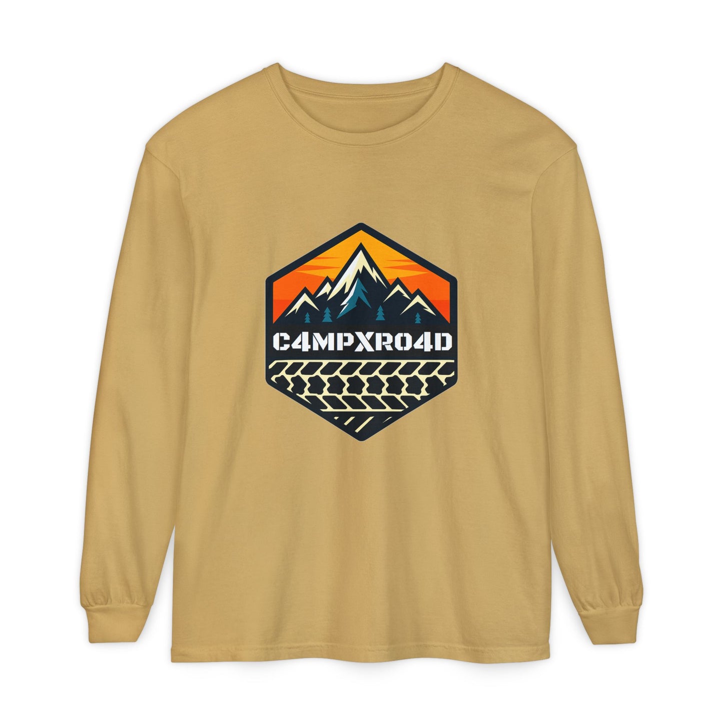 C4MPXRO4D Hexa Shield Camper Badge T-Shirt | Long Sleeve