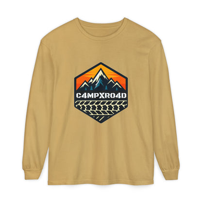 C4MPXRO4D Hexa Shield Camper Badge T-Shirt | Long Sleeve