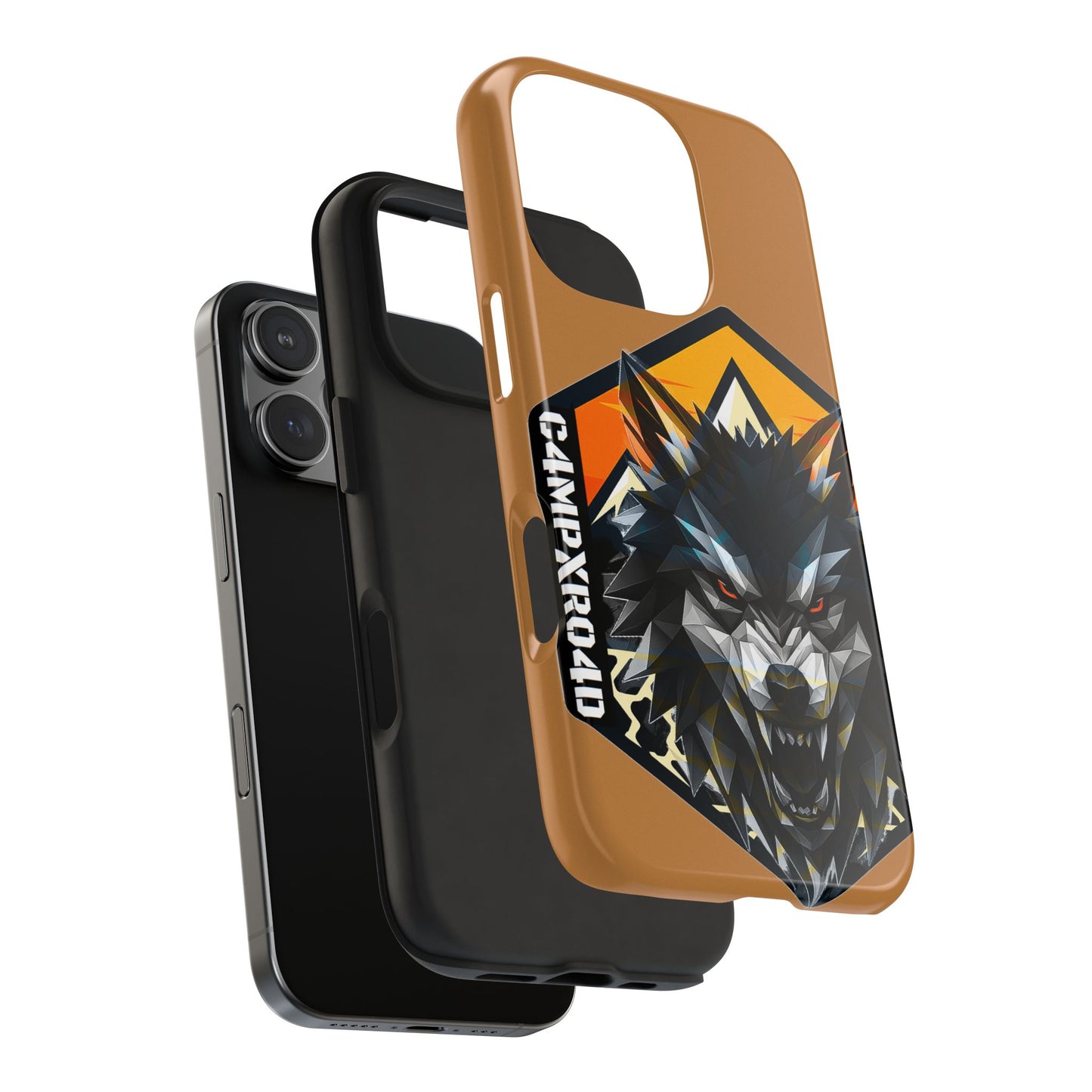 C4MPXRO4D Wolf Shield Camper Badge Phone Case | Tough Phone Case