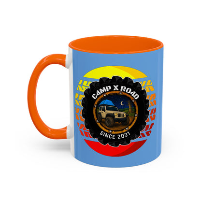 C4MPXRO4D Summer Camper Badge Mug | Accent Coffee Mug 11oz 15oz
