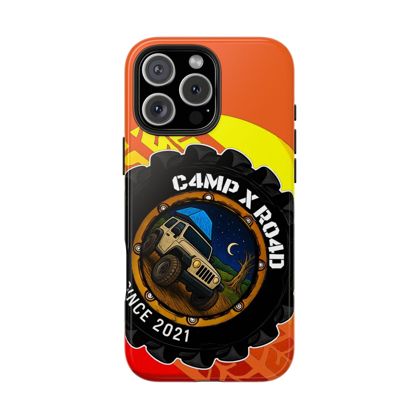 C4MPXRO4D Summer Camper Badge Phone Case | Tough Phone Case
