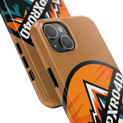 C4MPXRO4D Rounded Shield Camper Badge Phone Case | Tough Phone Case