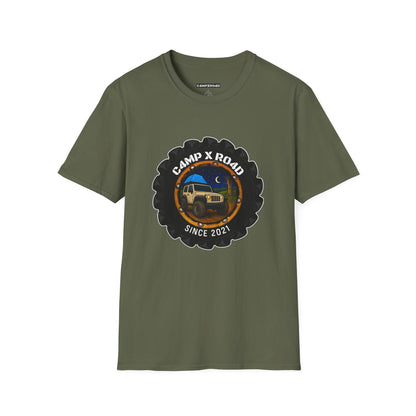 C4MPXRO4D Camper Badge Soft Tee | Graphic T-Shirt