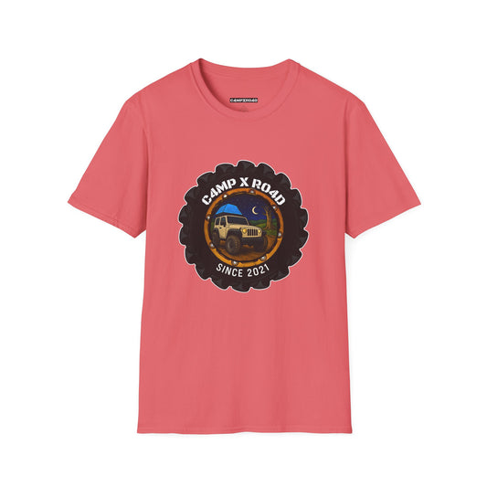C4MPXRO4D Camper Badge Soft Tee | Graphic T-Shirt