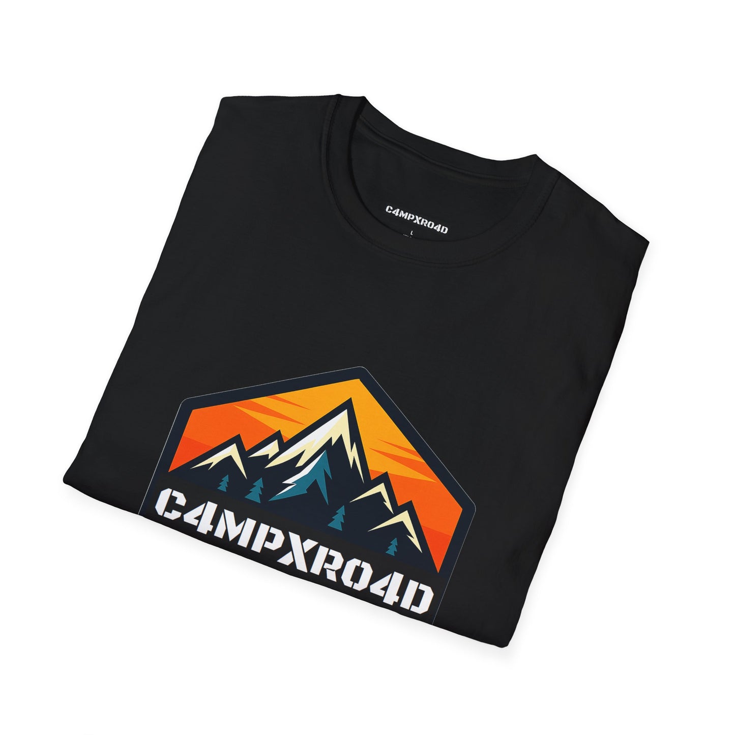 C4MPXRO4D Hexa Shield Camper Badge Soft Tee | Graphic T-Shirt