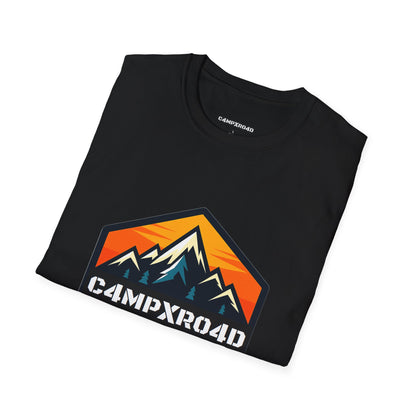 C4MPXRO4D Hexa Shield Camper Badge Soft Tee | Graphic T-Shirt