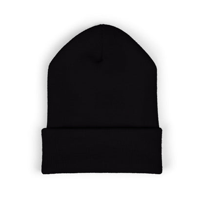 C4MPXRO4D Rounded Shield Camper Badge Embroidered Beanie | Cuffed Knit Hat