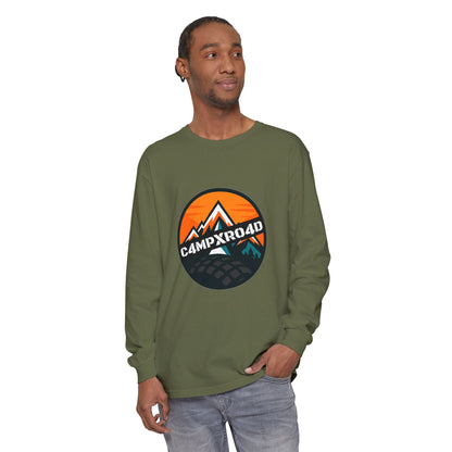 C4MPXRO4D Rounded Shield Camper Badge T-Shirt | Long Sleeve