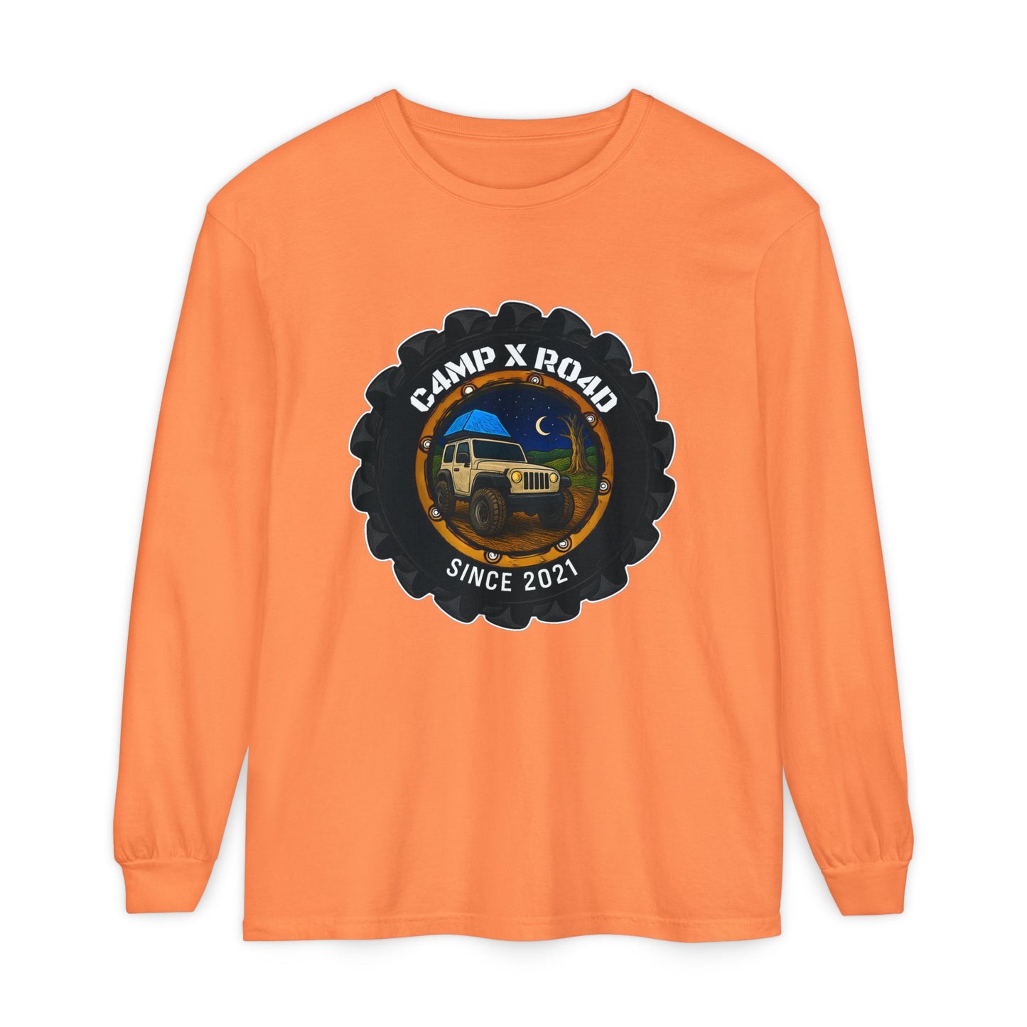 C4MPXRO4D Camper Badge T-Shirt | Long Sleeve