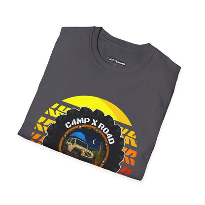 C4MPXRO4D Summer Camper Badge Soft Tee | Graphic T-Shirt