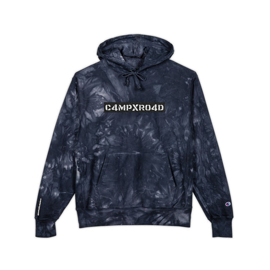 C4MPXRO4D Tie-Dye Hoodie | Embroidered Logo