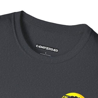 C4MPXRO4D Tiny Summer Camper Badge Soft Tee | Graphic T-Shirt