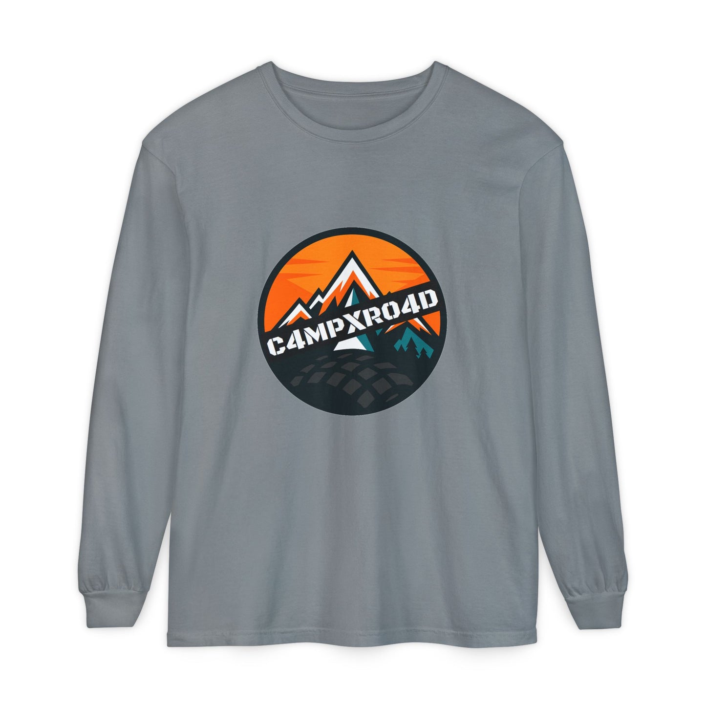 C4MPXRO4D Rounded Shield Camper Badge T-Shirt | Long Sleeve