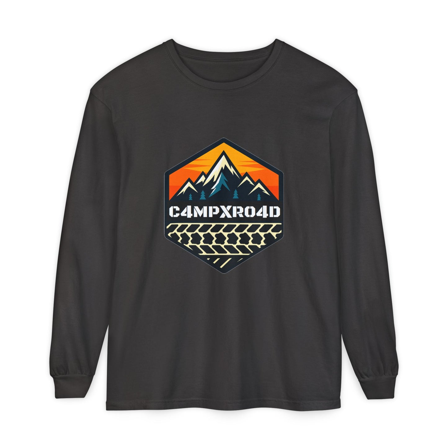 C4MPXRO4D Hexa Shield Camper Badge T-Shirt | Long Sleeve