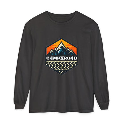 C4MPXRO4D Hexa Shield Camper Badge T-Shirt | Long Sleeve