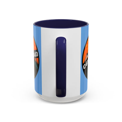 C4MPXRO4D Rounded Shield Camper Badge Mug | Accent Coffee Mug 11oz 15oz
