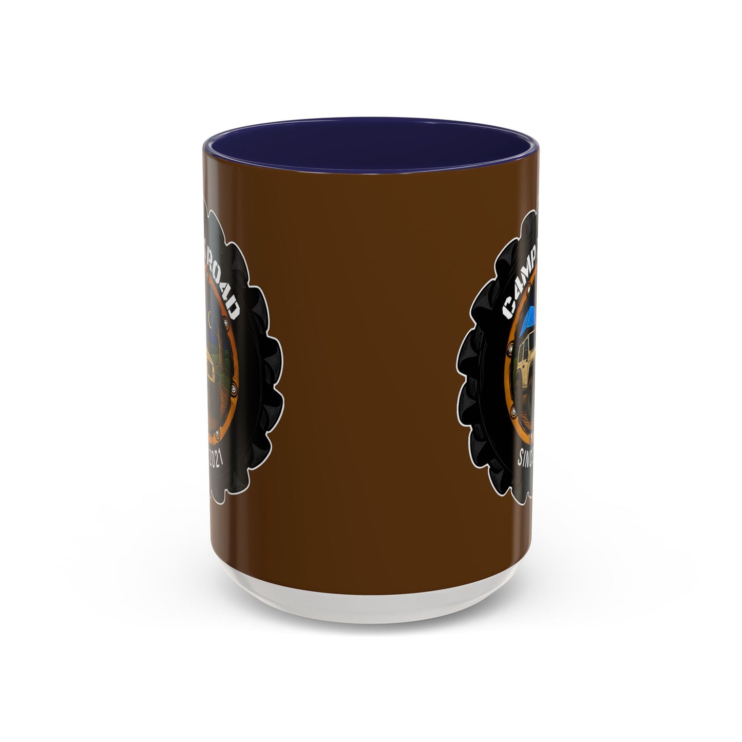 C4MPXRO4D Camper Badge Mug | Accent Coffee Mug 11oz 15oz