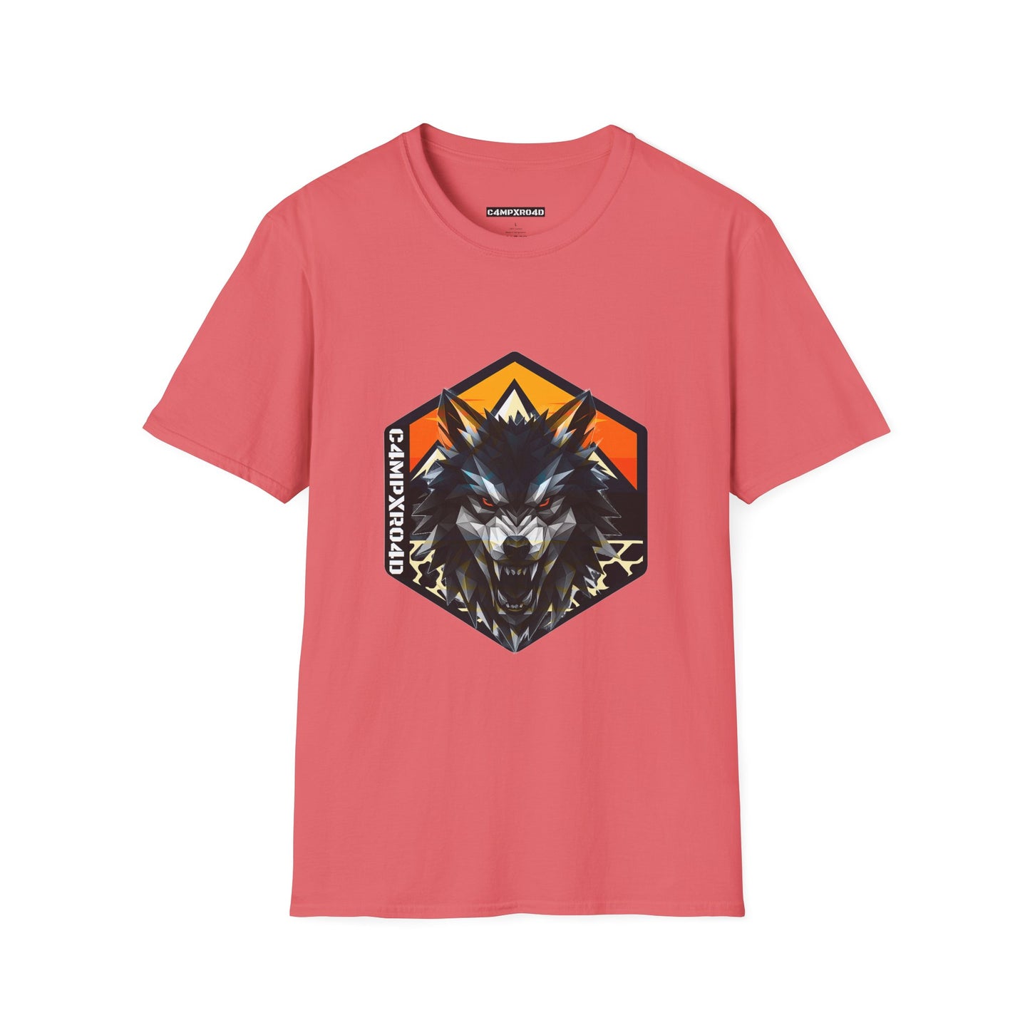 C4MPXRO4D Wolf Shield Camper Badge Soft Tee | Graphic T-Shirt