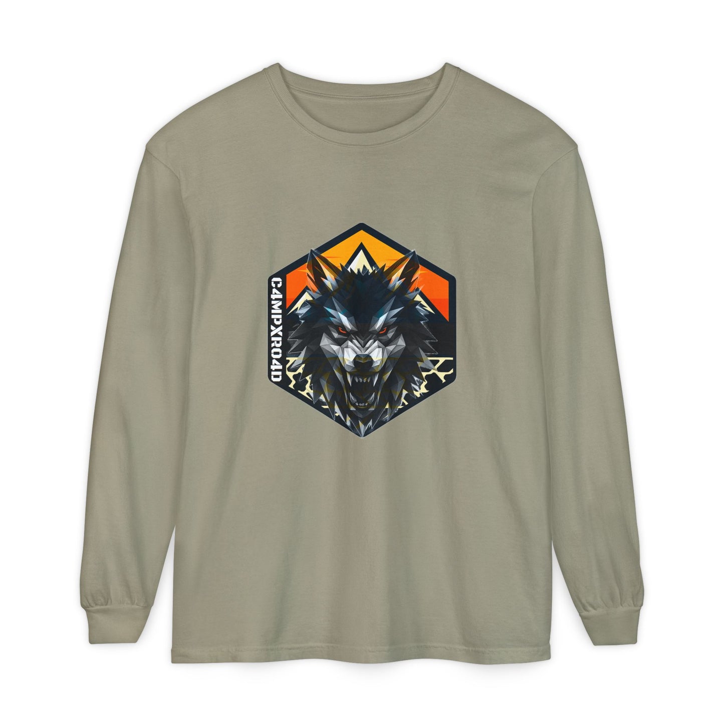 C4MPXRO4D Wolf Shield Camper Badge T-Shirt | Long Sleeve