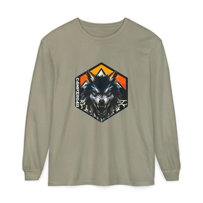 C4MPXRO4D Wolf Shield Camper Badge T-Shirt | Long Sleeve