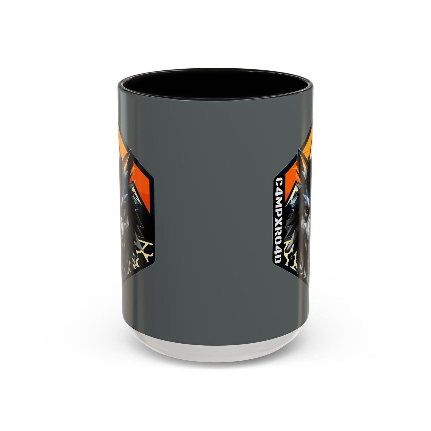 C4MPXRO4D Wolf Shield Camper Badge Mug | Accent Coffee Mug 11oz 15oz
