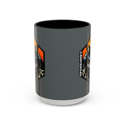 C4MPXRO4D Wolf Shield Camper Badge Mug | Accent Coffee Mug 11oz 15oz