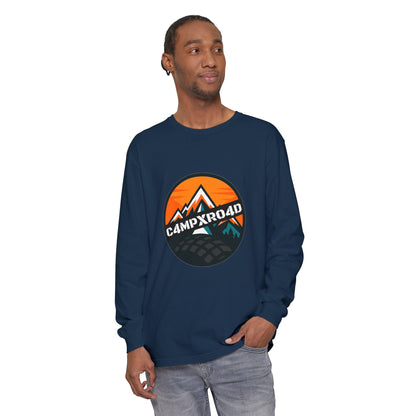 C4MPXRO4D Rounded Shield Camper Badge T-Shirt | Long Sleeve