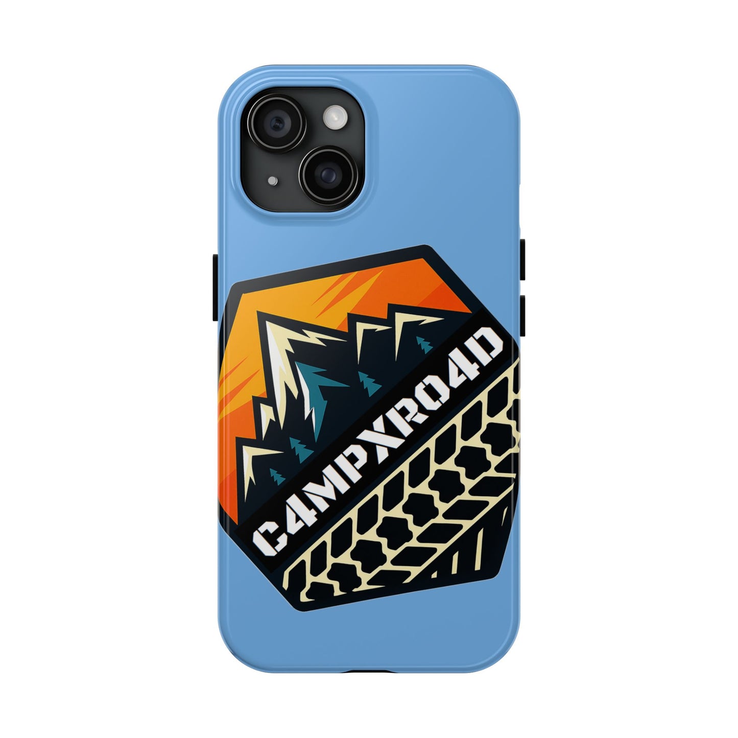 C4MPXRO4D Hexa Shield Camper Badge Phone Case | Tough Phone Case