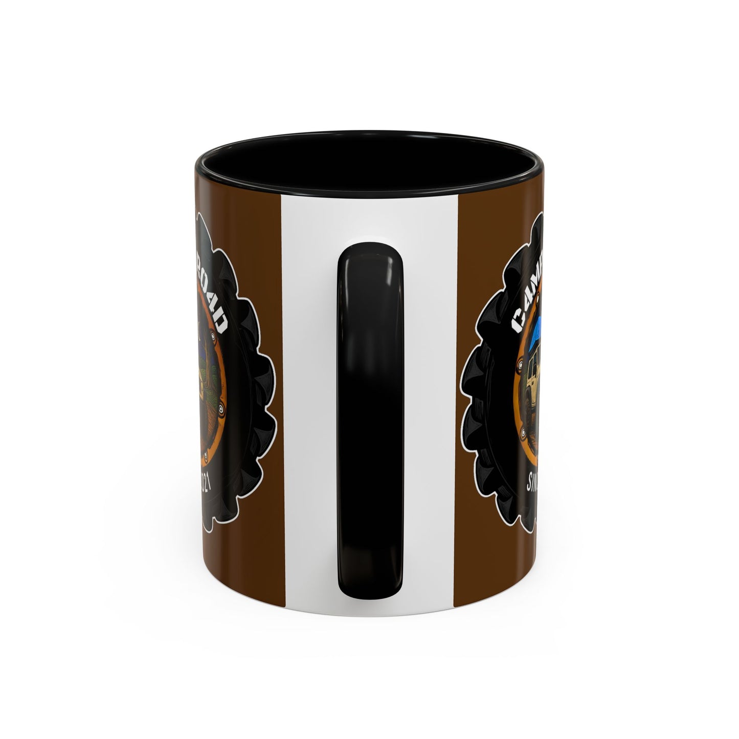 C4MPXRO4D Camper Badge Mug | Accent Coffee Mug 11oz 15oz