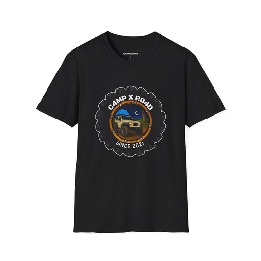 C4MPXRO4D Camper Badge Soft Tee | Graphic T-Shirt