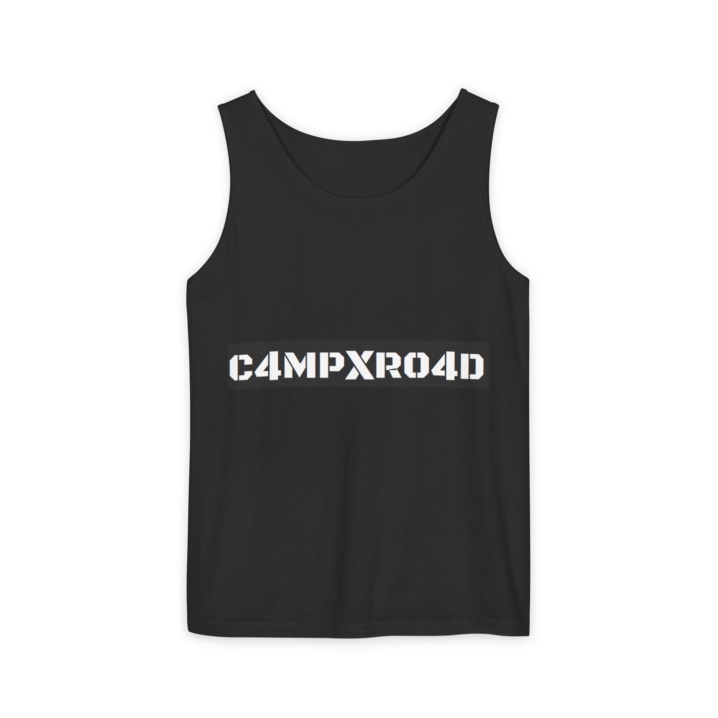 C4MPXR04D logo Tank Top | Graphic camping text tee