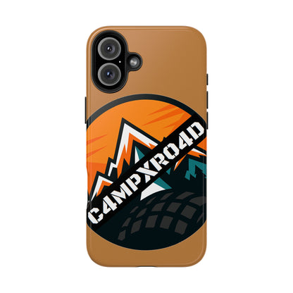 C4MPXRO4D Rounded Shield Camper Badge Phone Case | Tough Phone Case
