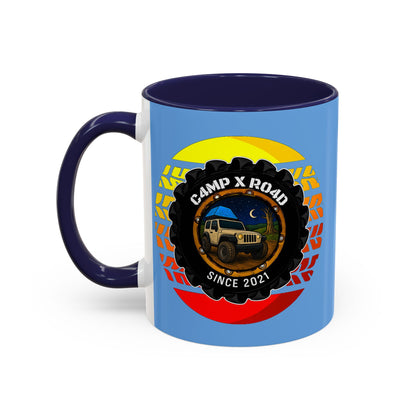 C4MPXRO4D Summer Camper Badge Mug | Accent Coffee Mug 11oz 15oz