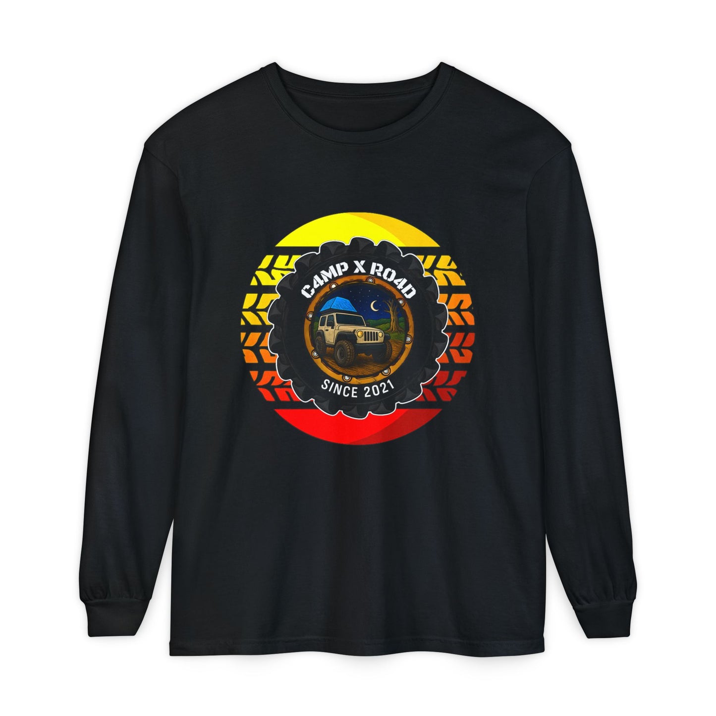 C4MPXRO4D Summer Camper Badge T-Shirt | Long Sleeve