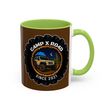 C4MPXRO4D Camper Badge Mug | Accent Coffee Mug 11oz 15oz