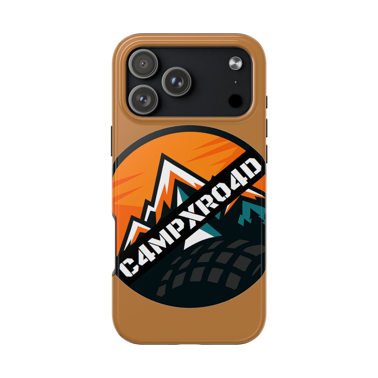 C4MPXRO4D Rounded Shield Camper Badge Phone Case | Tough Phone Case