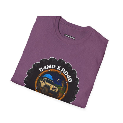 C4MPXRO4D Camper Badge Soft Tee | Graphic T-Shirt