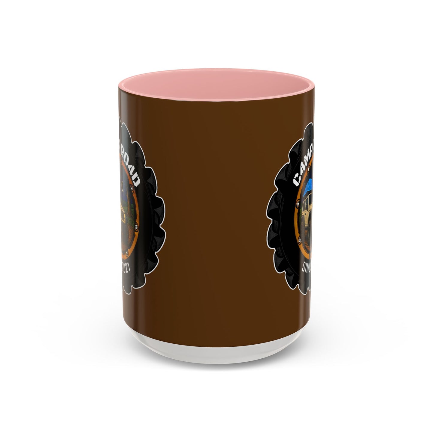 C4MPXRO4D Camper Badge Mug | Accent Coffee Mug 11oz 15oz