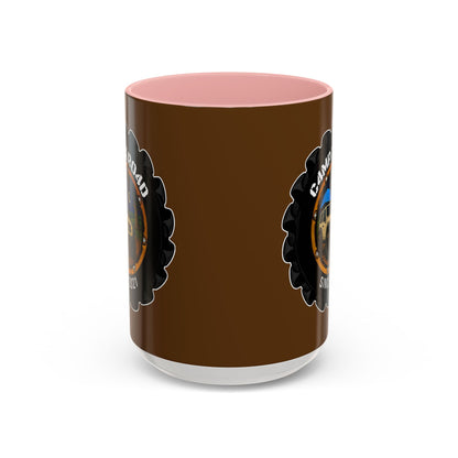 C4MPXRO4D Camper Badge Mug | Accent Coffee Mug 11oz 15oz