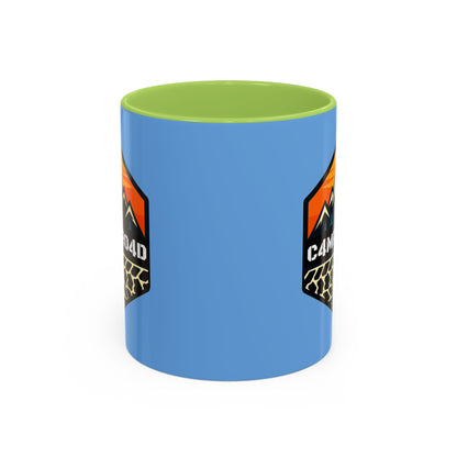 C4MPXRO4D Hexa Shield Camper Badge Mug | Accent Coffee Mug 11oz 15oz