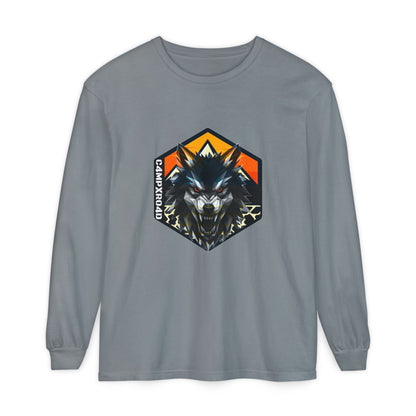 C4MPXRO4D Wolf Shield Camper Badge T-Shirt | Long Sleeve